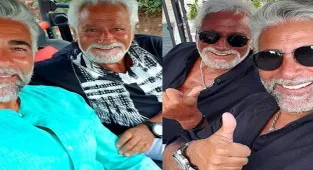 Fedon ile Theo Kalyoncu'nun baba-oğul pozu olay oldu