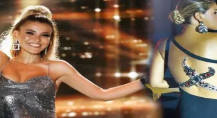 Gülben Ergen’den olay sahne kıyafeti! 'Hançer' detayı dikkat çekti