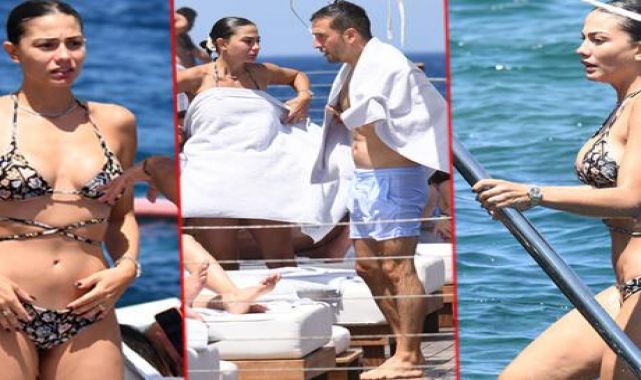Haberler: Demet Özdemir-Oğuzhan Koç çiftinin deniz keyfi