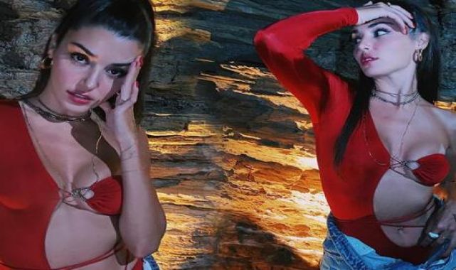 Hande Erçel'in Bodrum tatilinden dikkat çeken pozlar