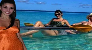 Hande Erçel tatilde