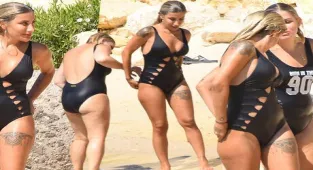 İrem Derici'nin mayoyla imtihanı! Sürekli kontrol etti