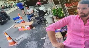 Oğulcan Engin'in motosikletinin çalınma anı kamerada