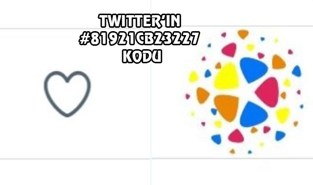 Twitter'da #81921CB23227 kodu