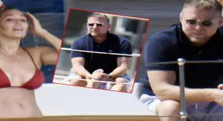 Ünlü yönetmen Guy Ritchie ve eşi Jacqui Ainsley tatilde