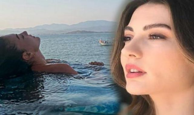 Burcu Özberk sonsuzluk havuzundan paylaştı