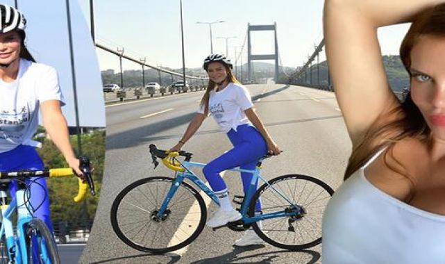 Ebru Şallı, Ayrupa'dan Asya'ya bisiklet sürerek geçti
