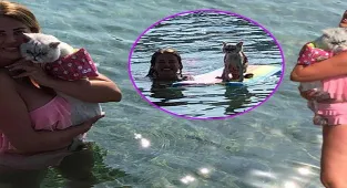 Esra Sönmezer ve Bebek'in tatil keyfi