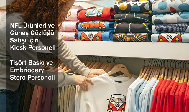 Indiana'da Tişört Baskı ve Kiosk Elemanı Aranıyor