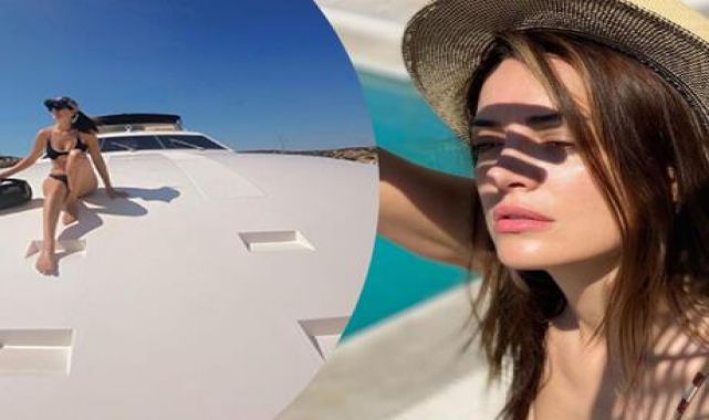 İrem Sak'tan tekne pozu: Beni buraya getiren bir hikaye var