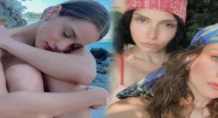 Miray Daner ablasıyla tatile çıktı