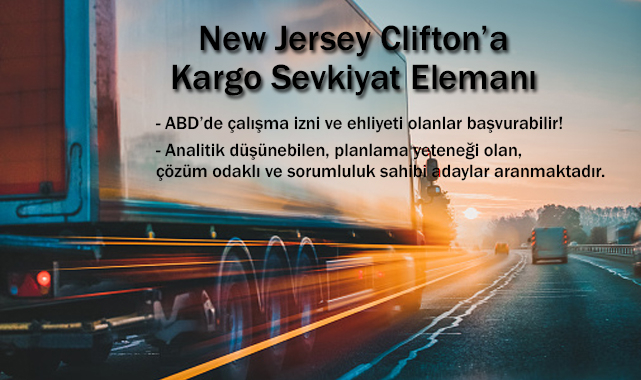 New Jersey'de Lojistik Destek Elemanı İhtiyacı!