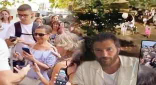 Roma'da Can Yaman izdihamı