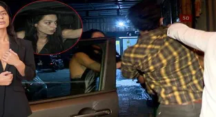 Şafak Pekdemir'in olaylı gecesi! Erkek arkadaşı muhabirlere saldırdı