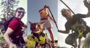Sahibiyle Maceradan Maceraya Koşan Çılgın Kedi