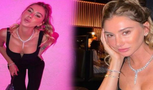 Şeyma Subaşı'nın pahalı kolyesini gösterme çabası dikkat çekti
