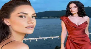 Alparslan Büyük Selçuklu'ya katılan Fahriye Evcen'den yeni pozlar