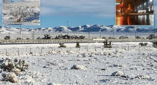 Nevada Çölüne Kar Yağdı