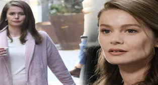 Burcu Biricik'in bornozlu set stili