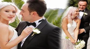 Ece Seçkin düğününden yeni fotoğrafları paylaştı