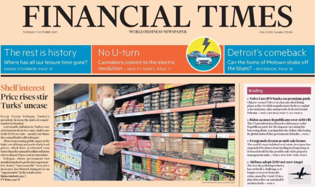 Erdoğan’ın Market Alışverişi 'Financial Times'ta!