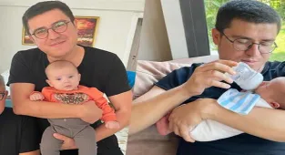 İbrahim Büyükak'tan baba-oğul pozu! Benzerlikleri dikkat çekti