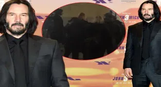 Keanu Reeves'ten dublör ekibine jest