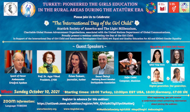 Light Millenium ve Ataturk Society of Amerika'dan 'Dünya Kız Çocukları' Semineri