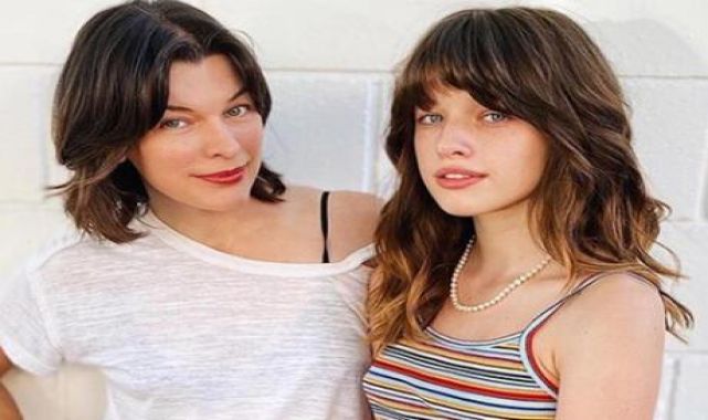 Milla Jovovich kızıyla yan yana: Kopyalayıp yapıştırmış gibi!