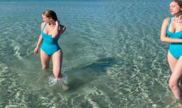 Serel Yereli'nin Çeşme'de deniz keyfi