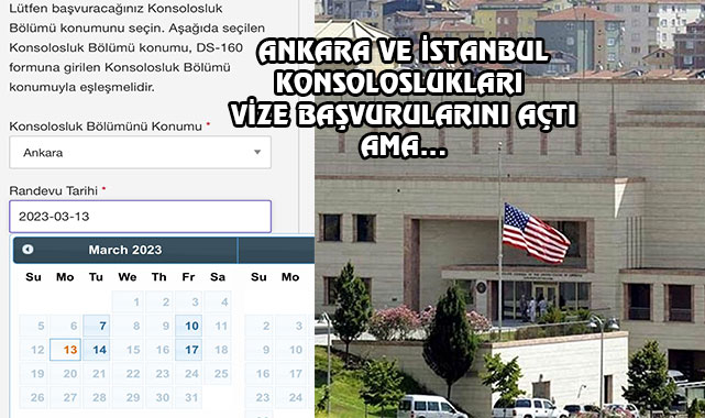 ABD Vize Randevusu En Erken 2023
