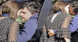 Casey Affleck ile Caylee Cowan sokak ortasında aşka geldi