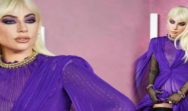 Lady Gaga kıyafetiyle galaya damga vurdu!