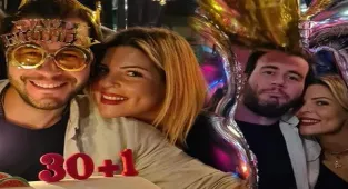 Pelin Öztekin'den sevgilisine doğum günü partisi
