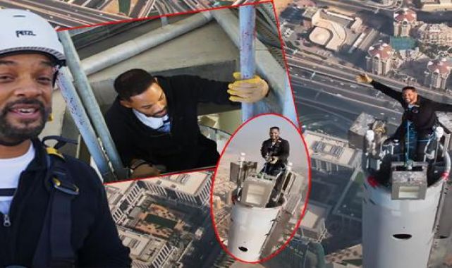 Will Smith çıtayı yükseltti! Burc Halife'ye tırmandı