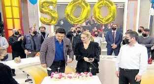 500’üncü bölüme pasta!