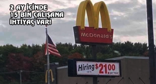 ABD'deki McDonald's Saatlik Ücreti 21 $ Oldu
