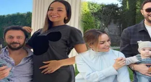 Bengü'den yeni yıl öncesi mutlu aile pozu!