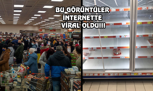 Bulgarlar, Edirne'deki Market Raflarını Boşalttı!