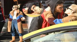 Burcu Binici sevgilisi Muhammed Mustafa Baygül'ü öperek uğurladı!