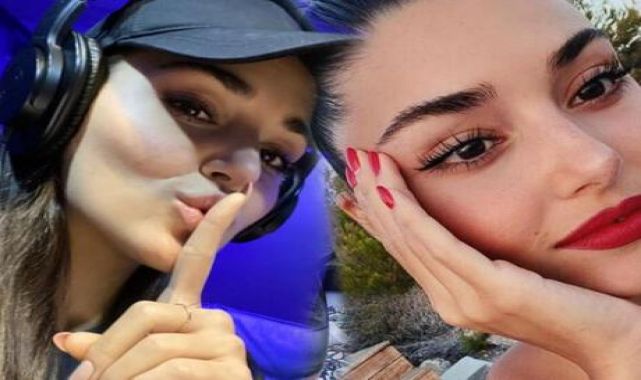 Hande Erçel stüdyoya girdi, hayranları heyecanlandı!