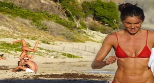 Izabel Goulart'ın yılbaşı tatili Karayip Denizi'nde