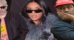 Kim Kardashian eski eşi Kanye West ve yeni aşkı Pete Davidson ile birlikte geziyor
