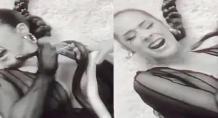 Şarkıcı Maeta klip çekiminde korku dolu anlar yaşadı! Yılan soktu