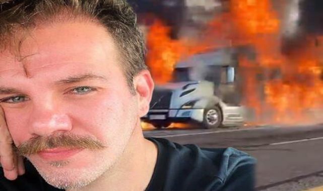 Tolga Karel'in 'İlk göz ağrım' dediği milyonluk TIR'ı saniyeler içinde küle döndü