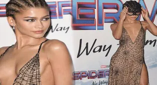 Zendaya, 'Örümcek Adam' galasında herkesin gözdesi oldu