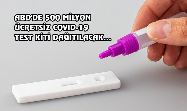 ABD'de Evlere Ücretsiz Test Kiti Gönderimi Başladı