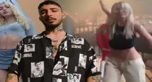 Aleyna Tilki, rapçi Uzi'nin konserinde saatlerce dans etti