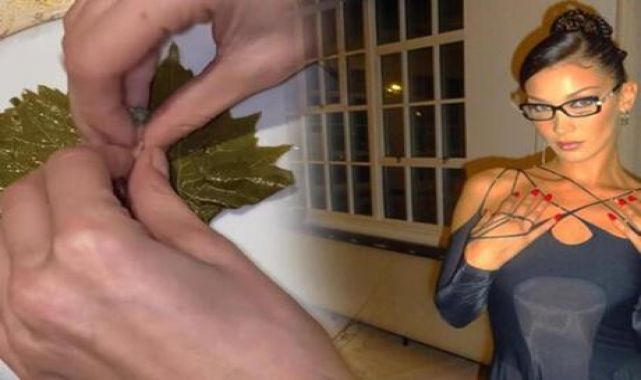 Bella Hadid mutfağa girip sarma yaptı
