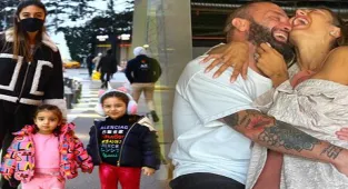 Berkay-Özlem Ada Şahin'in kızları Arya ve Zeynep el ele poz verdi